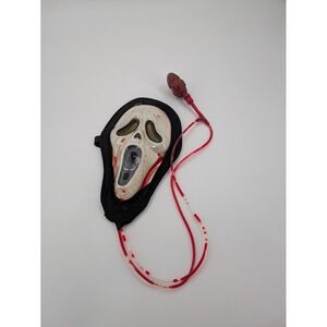 Vintage SCREAM Mask Ghostface‎ with Blood Pump Heart Original 90s Halloween